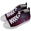 Christmas Tree cluster red stars nebula constellation Astronomy Women s Mid-Top Canvas Sneakers View2