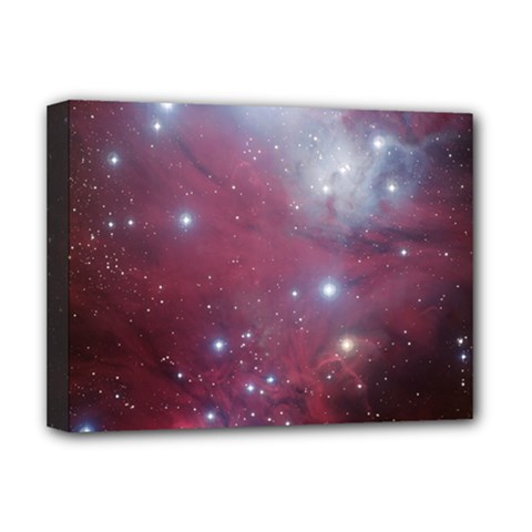 Christmas Tree Cluster Red Stars Nebula Constellation Astronomy Deluxe Canvas 16  X 12  (stretched) 