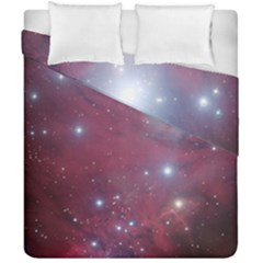 Christmas Tree Cluster Red Stars Nebula Constellation Astronomy Duvet Cover Double Side (california King Size)