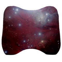 Christmas Tree Cluster Red Stars Nebula Constellation Astronomy Velour Head Support Cushion by genx