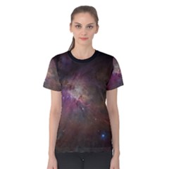 Orion Nebula Star Formation Orange Pink Brown Pastel Constellation Astronomy Women s Cotton Tee