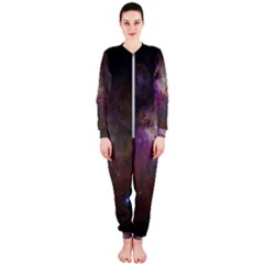 Orion Nebula Star Formation Orange Pink Brown Pastel Constellation Astronomy Onepiece Jumpsuit (ladies)  by genx