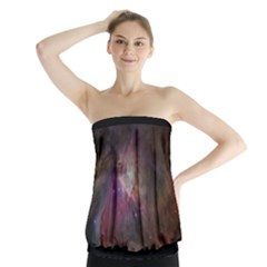 Orion Nebula Star Formation Orange Pink Brown Pastel Constellation Astronomy Strapless Top by genx