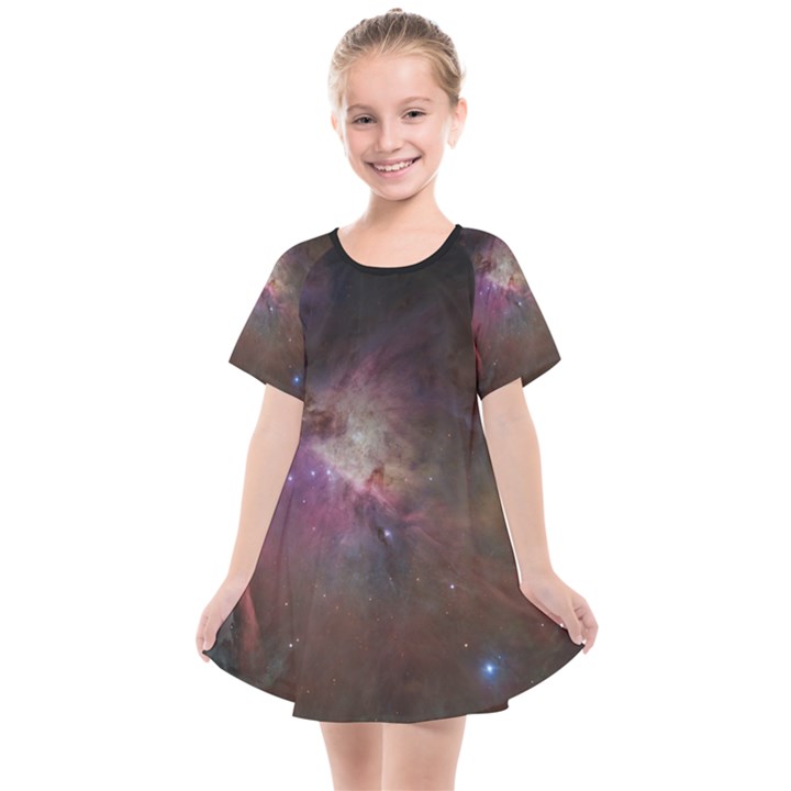 Orion Nebula star formation orange pink brown pastel constellation Astronomy Kids  Smock Dress