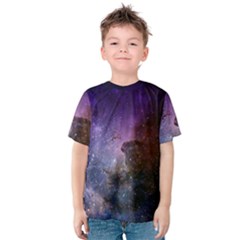 Carina Nebula Ngc 3372 The Grand Nebula Pink Purple And Blue With Shiny Stars Astronomy Kids  Cotton Tee