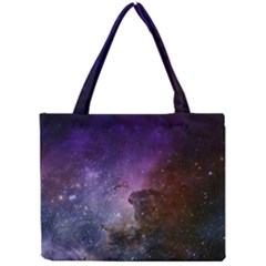 Carina Nebula Ngc 3372 The Grand Nebula Pink Purple And Blue With Shiny Stars Astronomy Mini Tote Bag by genx