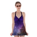 Carina Nebula NGC 3372 the Grand Nebula Pink Purple and Blue with shiny stars Astronomy Halter Dress Swimsuit  View1