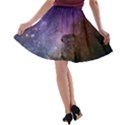 Carina Nebula NGC 3372 the Grand Nebula Pink Purple and Blue with shiny stars Astronomy A-line Skater Skirt View2