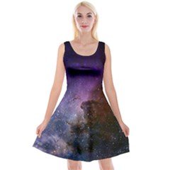 Carina Nebula Ngc 3372 The Grand Nebula Pink Purple And Blue With Shiny Stars Astronomy Reversible Velvet Sleeveless Dress