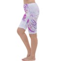 Colorful Butterfly Purple Cropped Leggings  View2