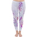 Colorful Butterfly Purple Classic Winter Leggings View1