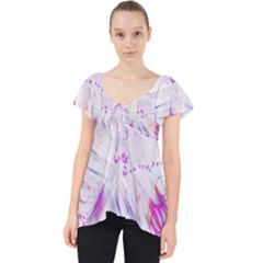 Colorful Butterfly Purple Lace Front Dolly Top by Mariart