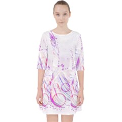 Colorful Butterfly Purple Pocket Dress by Mariart