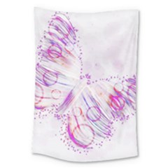 Colorful Butterfly Purple Large Tapestry by Mariart