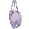 Colorful Butterfly Purple Giant Heart Shaped Tote View3