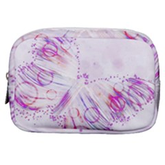 Colorful Butterfly Purple Make Up Pouch (small) by Mariart