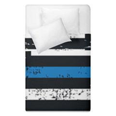 I Back The Blue The Thin Blue Line With Grunge Us Flag Duvet Cover Double Side (single Size) by snek