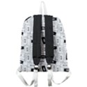 Tape Cassette 80s Retro GenX Pattern black and White Giant Full Print Backpack View2