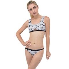 Tape Cassette 80s Retro Genx Pattern Black And White The Little Details Bikini Set by genx