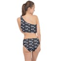 Tape Cassette 80s Retro GenX Pattern black and White Spliced Up Two Piece Swimsuit View2