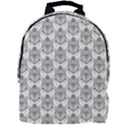 Scarab Pattern Egyptian Mythology Black and White Mini Full Print Backpack View1