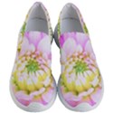 Pretty Pink, White And Yellow Cactus Dahlia Macro Women s Lightweight Slip Ons View1