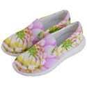 Pretty Pink, White And Yellow Cactus Dahlia Macro Women s Lightweight Slip Ons View2