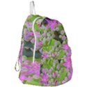 Hot Pink Succulent Sedum With Fleshy Green Leaves Foldable Lightweight Backpack View3