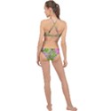 Hot Pink Succulent Sedum With Fleshy Green Leaves High Neck Bikini Set View2