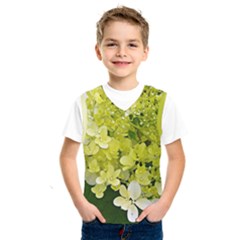 Elegant Chartreuse Green Limelight Hydrangea Macro Kids  Sportswear by myrubiogarden