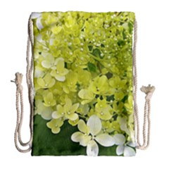 Elegant Chartreuse Green Limelight Hydrangea Macro Drawstring Bag (large)