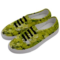 Elegant Chartreuse Green Limelight Hydrangea Macro Men s Classic Low Top Sneakers by myrubiogarden