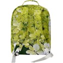 Elegant Chartreuse Green Limelight Hydrangea Macro Double Compartment Backpack View3