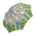 Abstract Oriental Lilies In My Rubio Garden Folding Umbrellas View2