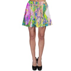 Abstract Oriental Lilies In My Rubio Garden Skater Skirt by myrubiogarden