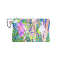 Abstract Oriental Lilies In My Rubio Garden Canvas Cosmetic Bag (small) by myrubiogarden