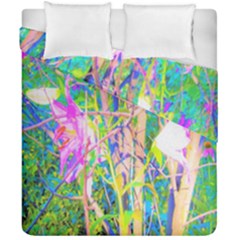 Abstract Oriental Lilies In My Rubio Garden Duvet Cover Double Side (california King Size) by myrubiogarden