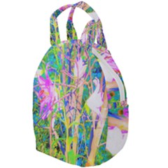 Abstract Oriental Lilies In My Rubio Garden Travel Backpacks by myrubiogarden