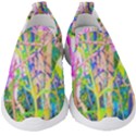 Abstract Oriental Lilies In My Rubio Garden Kids  Slip On Sneakers View1