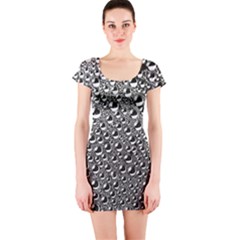 Water Bubble Photo Short Sleeve Bodycon Dress by Mariart