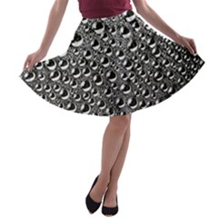 Water Bubble Photo A-line Skater Skirt