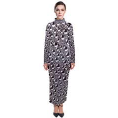 Water Bubble Photo Turtleneck Maxi Dress by Mariart