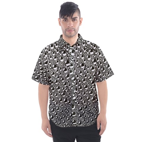 Water Bubble Photo Men s Short Sleeve Shirt by Mariart