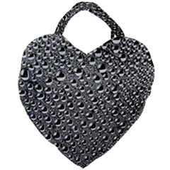 Water Bubble Photo Giant Heart Shaped Tote by Mariart