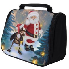 Merry Christmas, Santa Claus With Funny Cockroach In The Night Full Print Travel Pouch (big) by FantasyWorld7