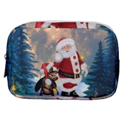 Merry Christmas, Santa Claus With Funny Cockroach In The Night Make Up Pouch (small) by FantasyWorld7