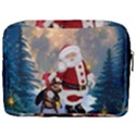 Merry Christmas, Santa Claus With Funny Cockroach In The Night Make Up Pouch (Large) View2