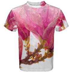 Wild Magnolia Flower Men s Cotton Tee by picsaspassion