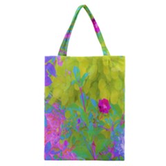 Red Rose With Stunning Golden Yellow Garden Foliage Classic Tote Bag