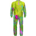 Red Rose With Stunning Golden Yellow Garden Foliage OnePiece Jumpsuit (Men)  View2